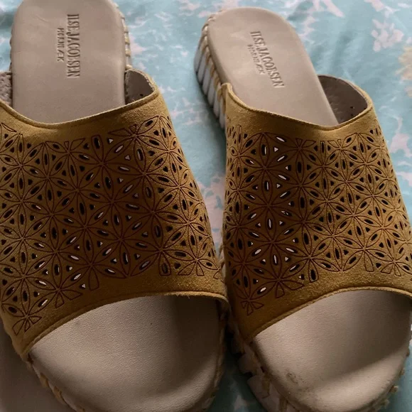 Ilse Jacobsen Black Tulip Slide Sandals Size US 8 /38 - Picture 1 of 4